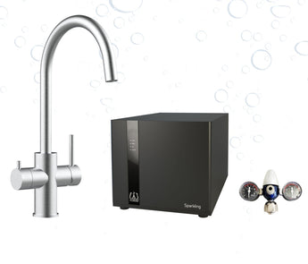 Komplette Anlage, 5 Wege Armatur, Sprudelanlage, CO2 Druckminderer und Filterset - bluAqua.com