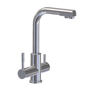 3 Wege - Armatur Comfort (WS 7) / Carbonit Wasserhahnsatz 7 - bluAqua.com