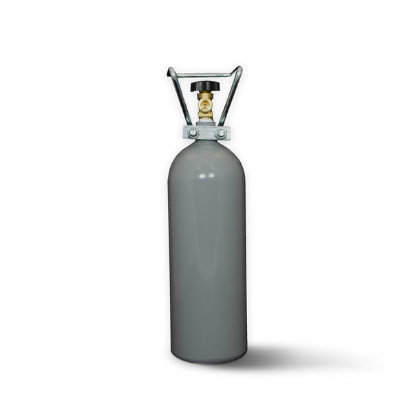 2 kg Kohlensäure (CO2) Stahlflasche für Tafelwasser, Bierzapfsysteme, Aquaristik